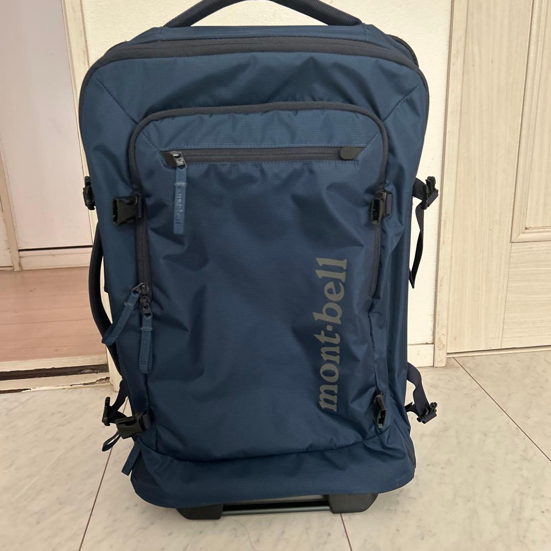 一度使用のみ　mont-bell ウィリーバッグ 40L ネイビー　説明書付