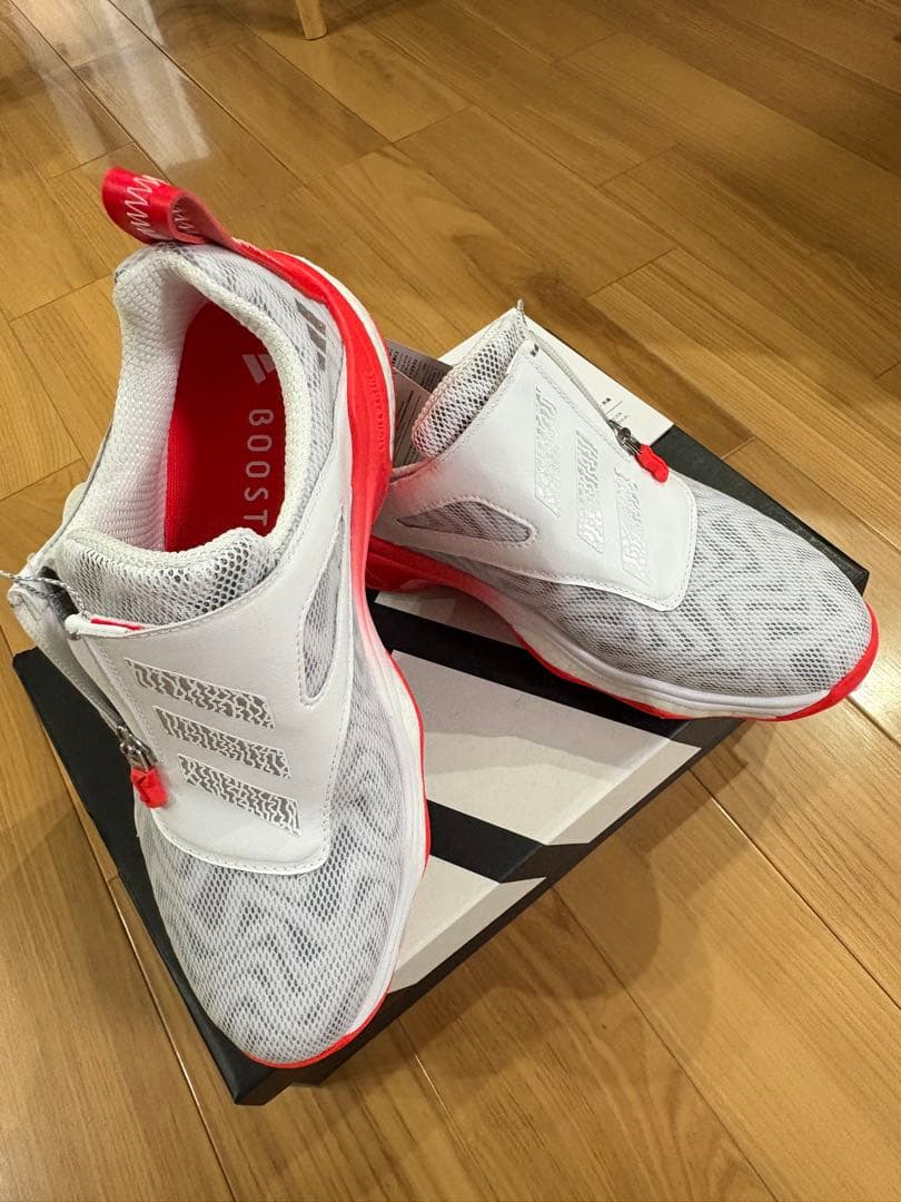 【新品】ゴルフ シューズ ホワイト レッド　アディダス