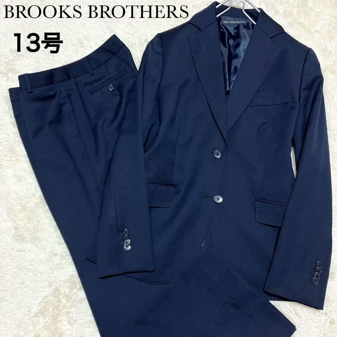 極美品✨BROOKS BROTHERS パンツスーツセットアップ ネイビー13号