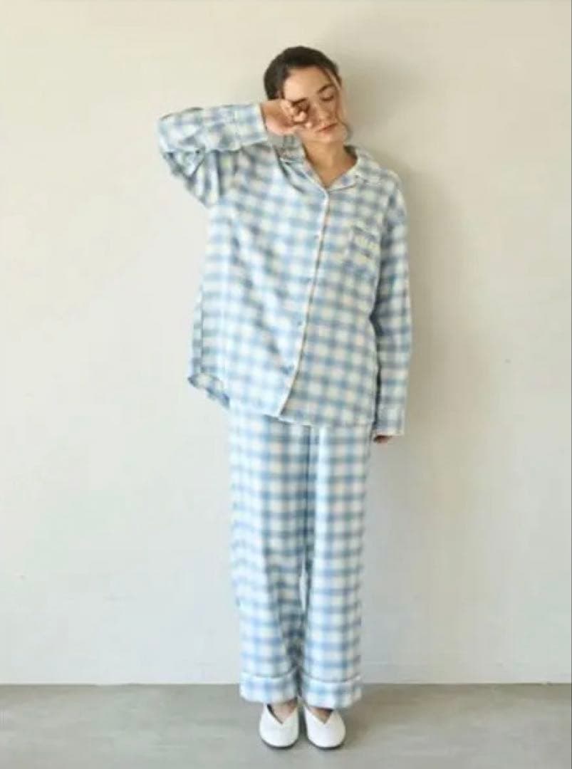 ジェラートピケgelato piqueプレッピーネルチェックロングパンツ