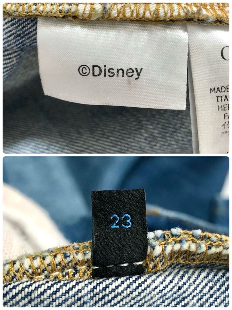 希少 未使用級】GUCCI デニム Disney ドナルド ハイウエスト 23 - メルカリ
