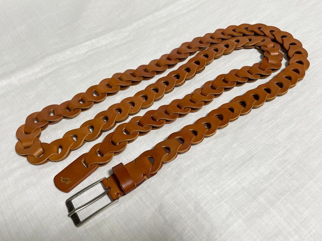 【未使用】WYM Life LEATHER CHAIN BELT SIENNA