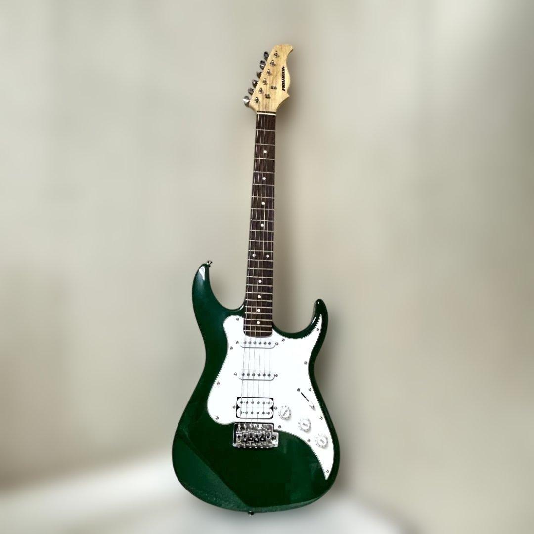 プレイテック　PlayTech　エレキギター　深緑色【ジャンク扱い】