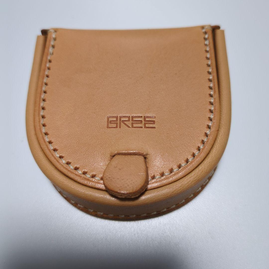 未使用　BREEブリー ベージュ　ヌメ革　ケース BREE（ブリー） BREE bree ヌメ革 本革ペンケース スモールサイズペン