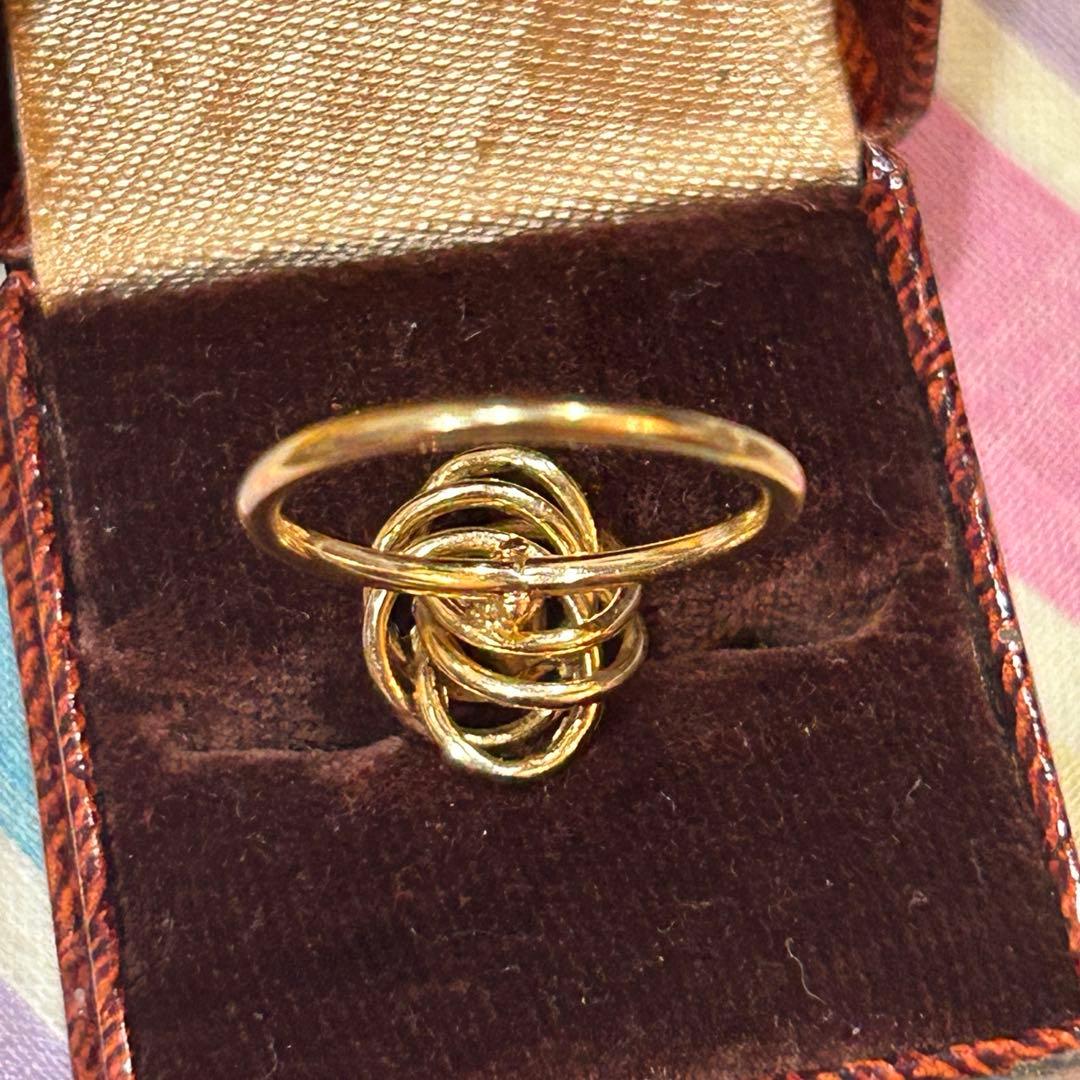 フランス ヴィンテージリング K18 エメラルド