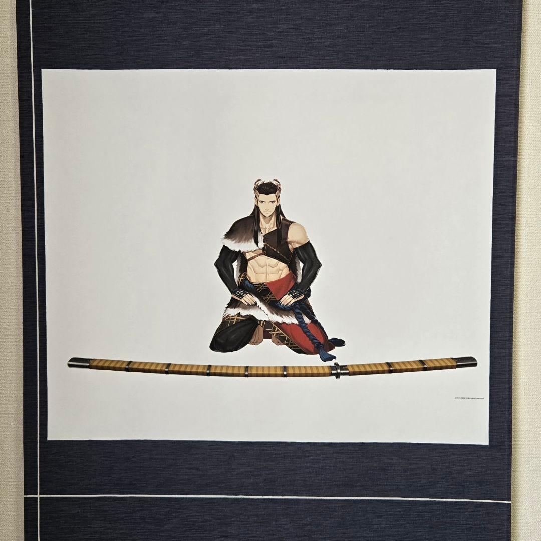刀剣乱舞 本丸博 跪坐 つむぎ織掛け軸 祢々切丸