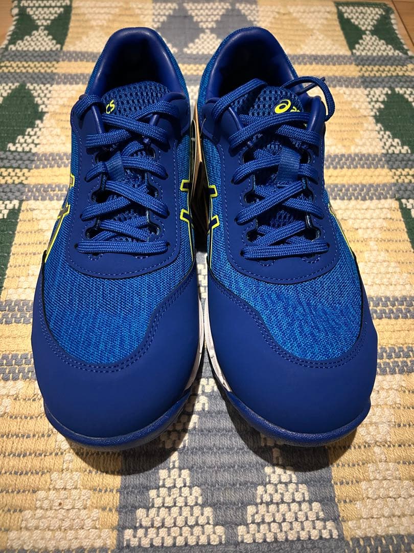 ASICS 安全靴 メッシュ 青色 JSAA