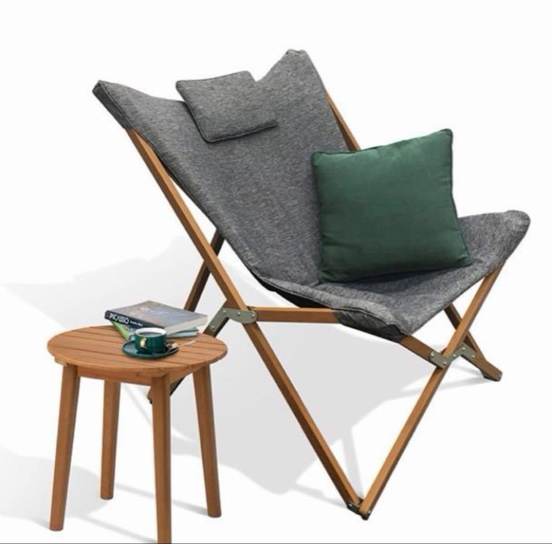 新品】ガーデンチェア エスターチェア ローソファ 折りたたみ椅子