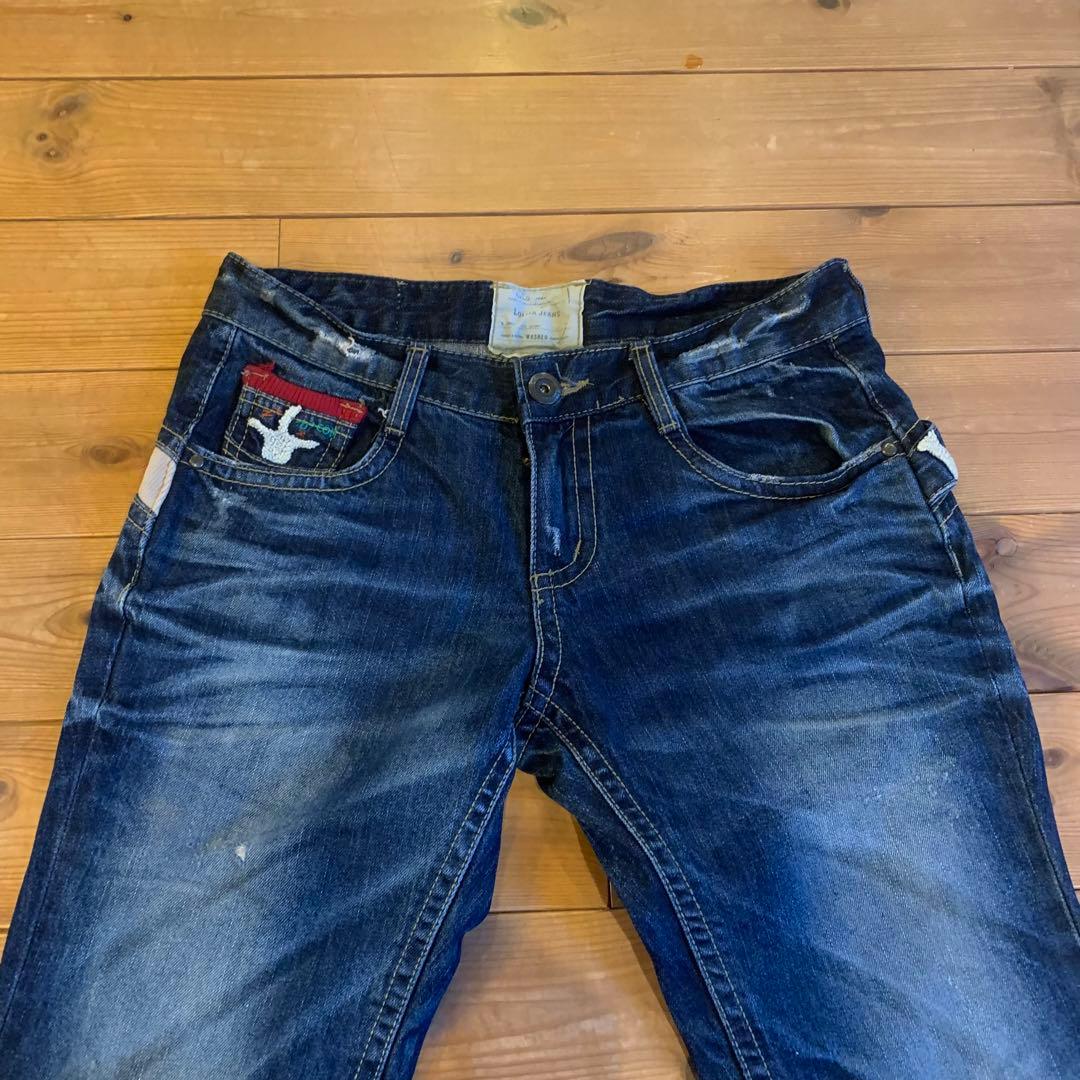 ロリータ LOLITA JEANS 奈良美智 コラボ 刺繍ロゴ ジーンズ デニム