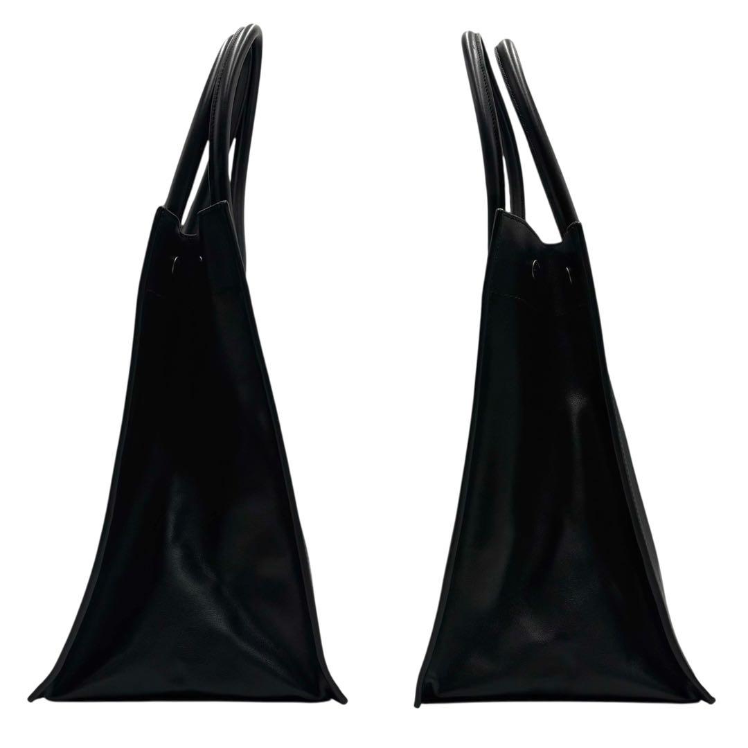 6269 美品 サンローラン リヴゴーシュ レザートートバッグ ブラック