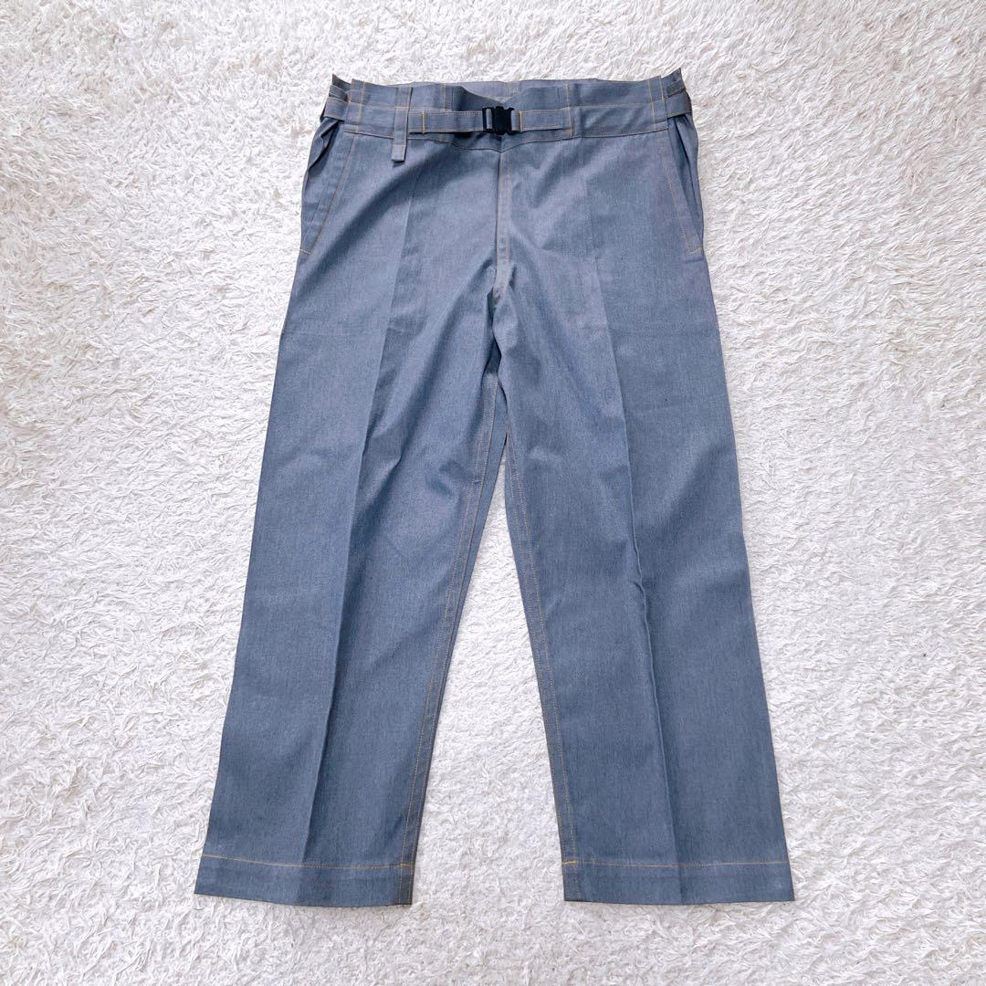未使用極美品　ミーイッセイミヤケ　24AW フラットデニムパンツ　グレー LA_2024may09_thumb_4e51940e-