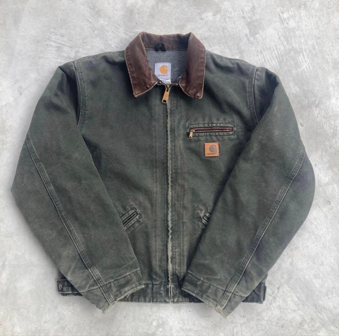 Carhartt デトロイトジャケット　S モスグリーン　J97