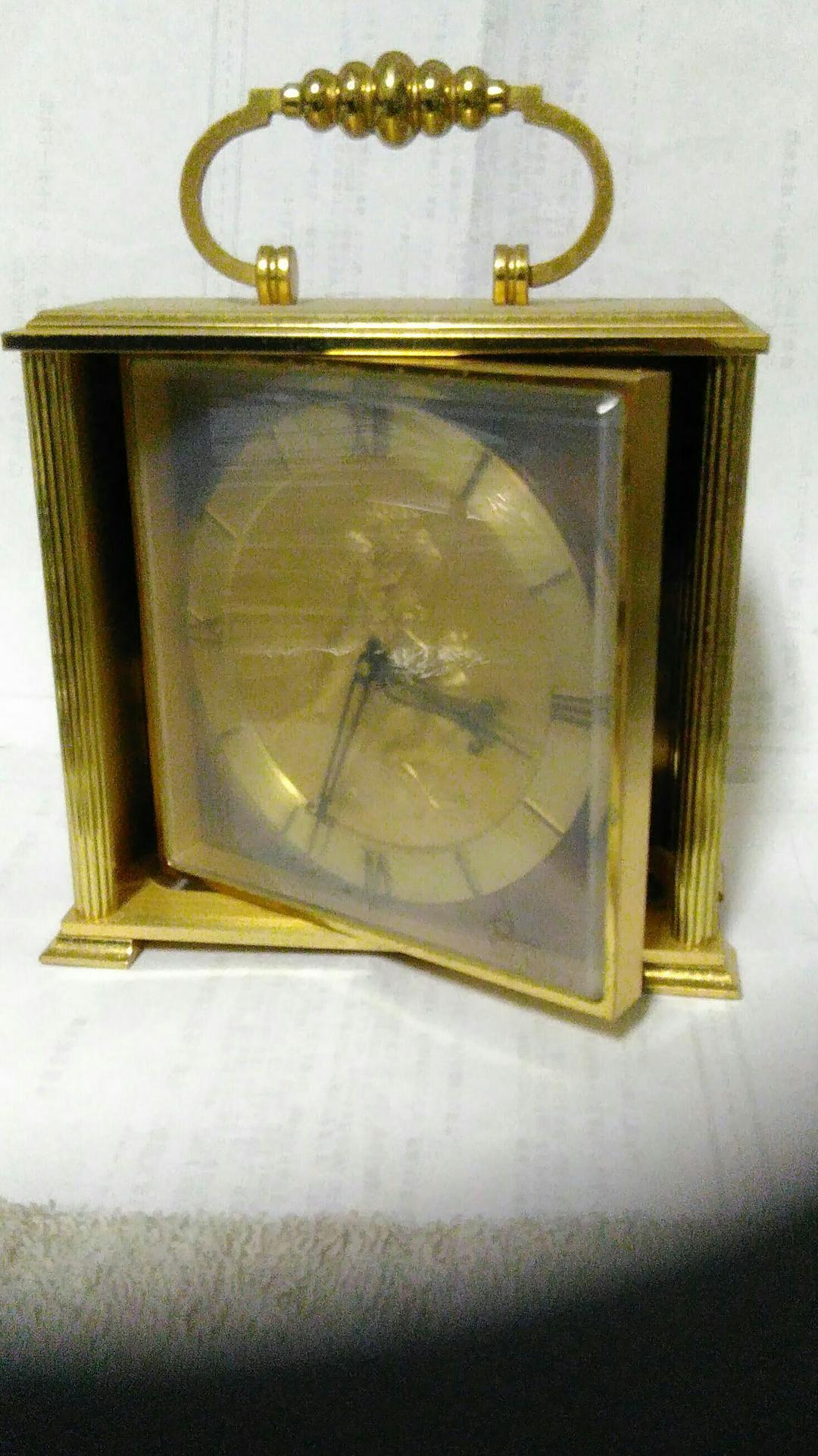 kuma 　スイス製　インホフ置時計　機械手動式