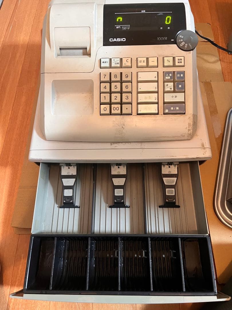 CASIO 100ER レジスター 現金引き出し付き - メルカリ