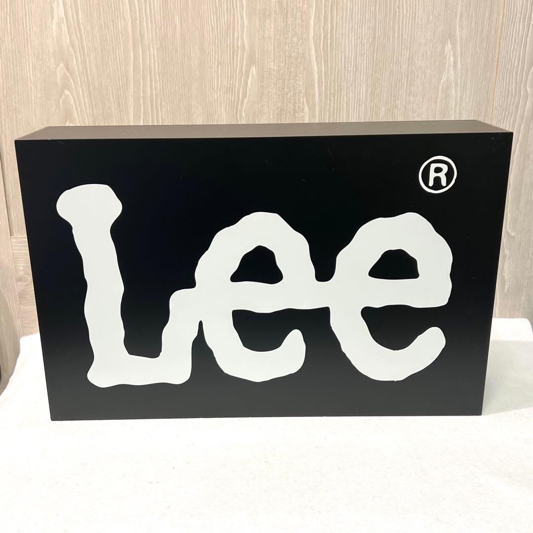 Lee ロゴ看板 黒 プラスチック製 リー 非売品 レア 希少 看板 サイン