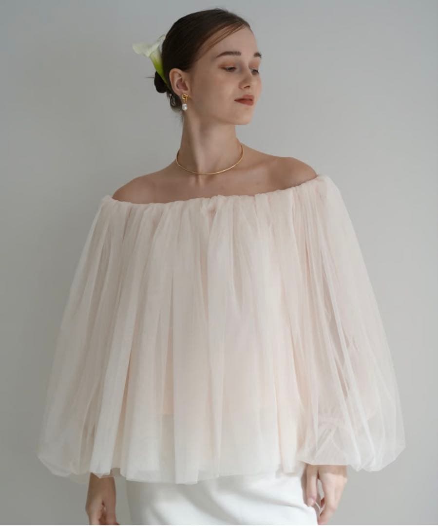 さくらこ様専用】acka tulle shirring blouse - メルカリ