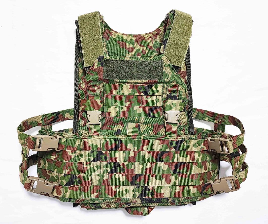 陸上自衛隊 陸自迷彩 18式 防弾ベスト プレートキャリア 3型 実物生地 陸上自衛隊 陸自迷彩 18式 防弾ベスト プレートキャリア 3型 実物生地