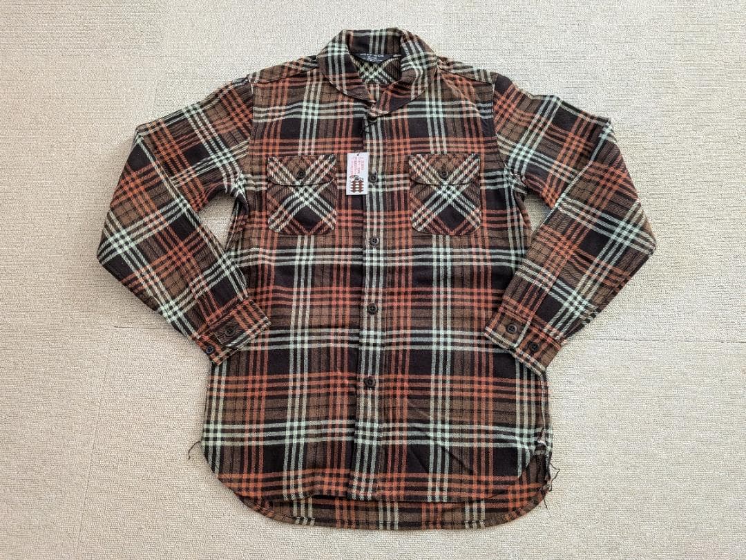 新品 ウエストライド WEST RIDE 長袖 ネルシャツ ワーク M 日本製