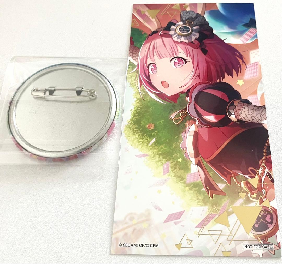 プロセカ 鳳えむ スマドリ 缶バッジ ＋ 3.5周年フェア 特典 箔押し