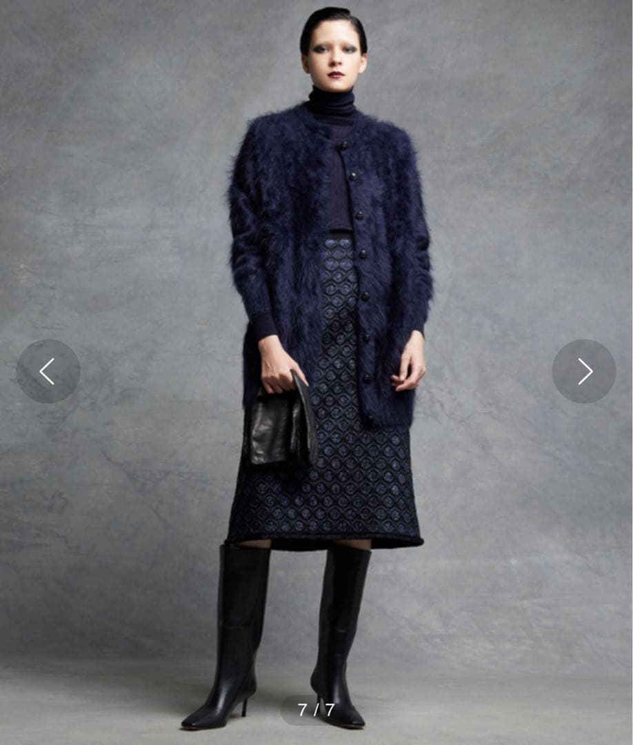 Drawer ラメサークルジャカードスカート