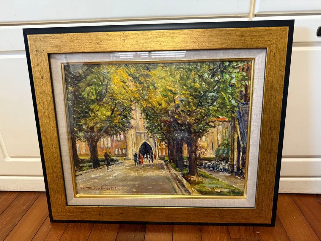 92.「安田講堂」髙橋一善 油絵