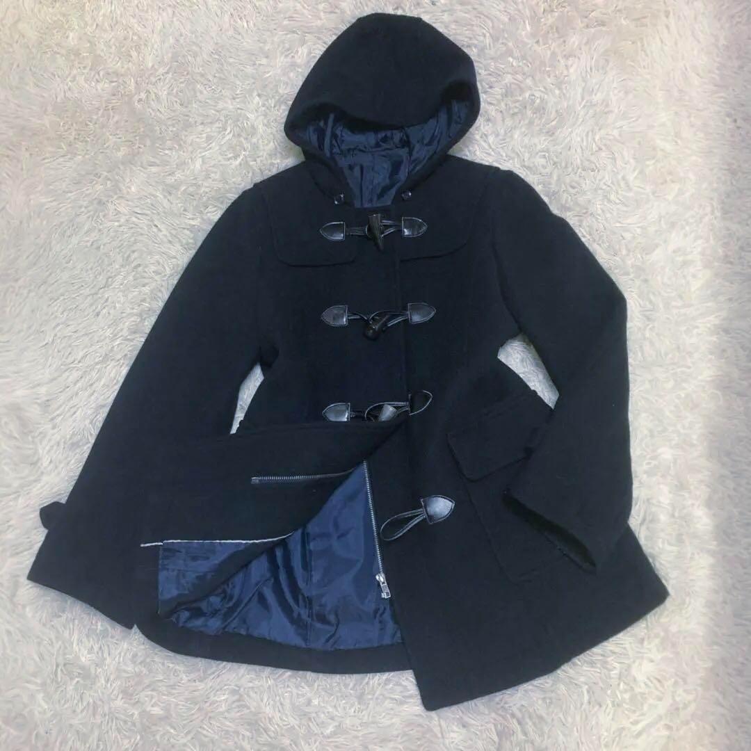 【美品】　イーストボーイ　ダッフルコート　フードあり　アンゴラ混　黒 定番 ダッフルコート | 【公式通販】イーストボーイ公式通販 - 制服