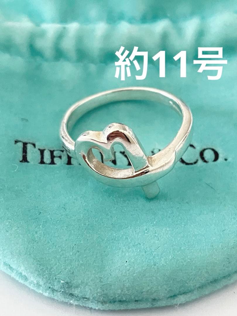 美品】Tiffany ティファニー ラビングハート リング 約11号 925 - メルカリ