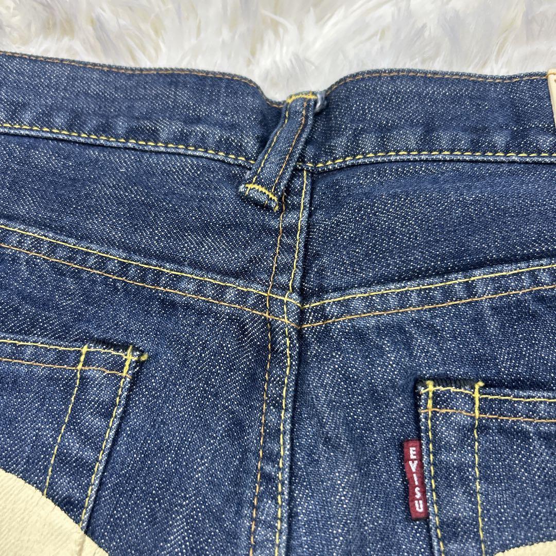 エヴィスドンナ デニム 白ペンキ ビッグカモメ グッドコンディション