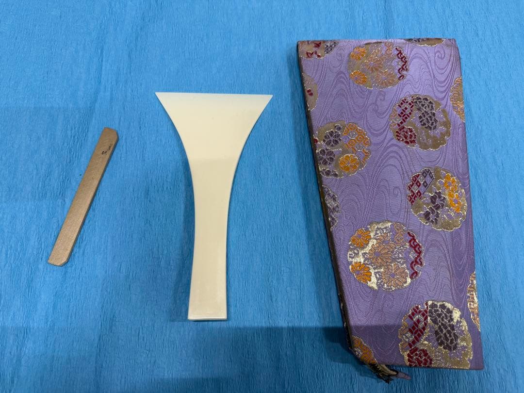 三味線 撥（ばち） 鼈甲調 樹脂製 撥入れ付き 和楽器