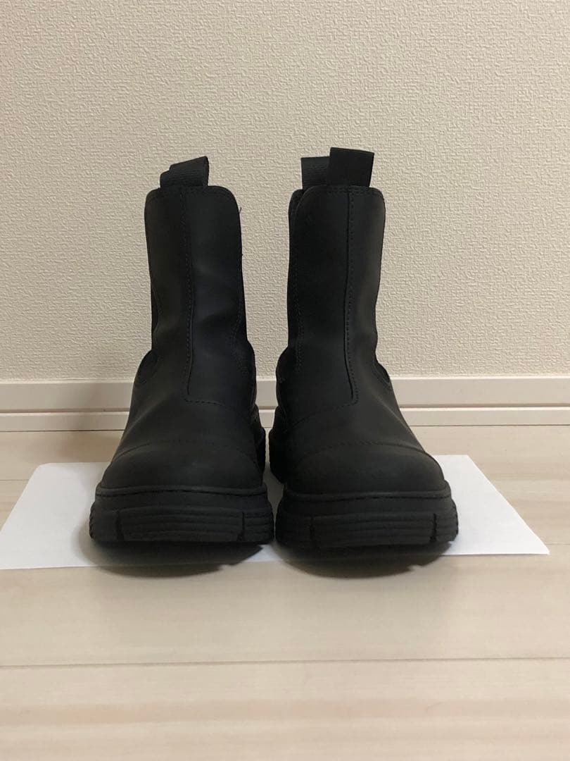 GANNI ガニーリサイクルラバーブーツ 37 Ganni / ガニー | Recycled Rubber City Boots ブーツ | 37 | ブラック