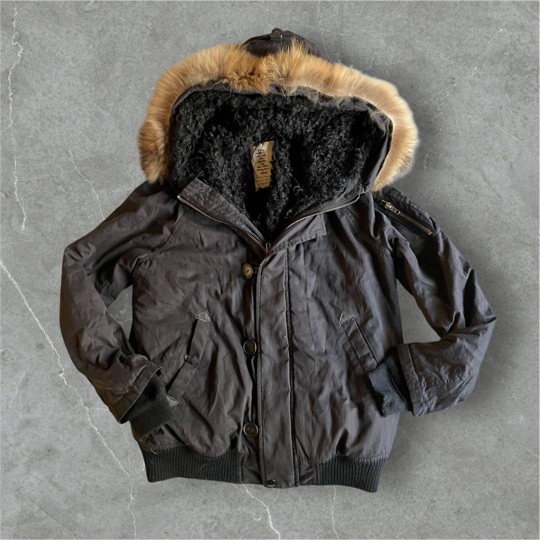 Y2K マウジーファーn2b裏ボアジャケット　平成ギャルフェアリーグランジ