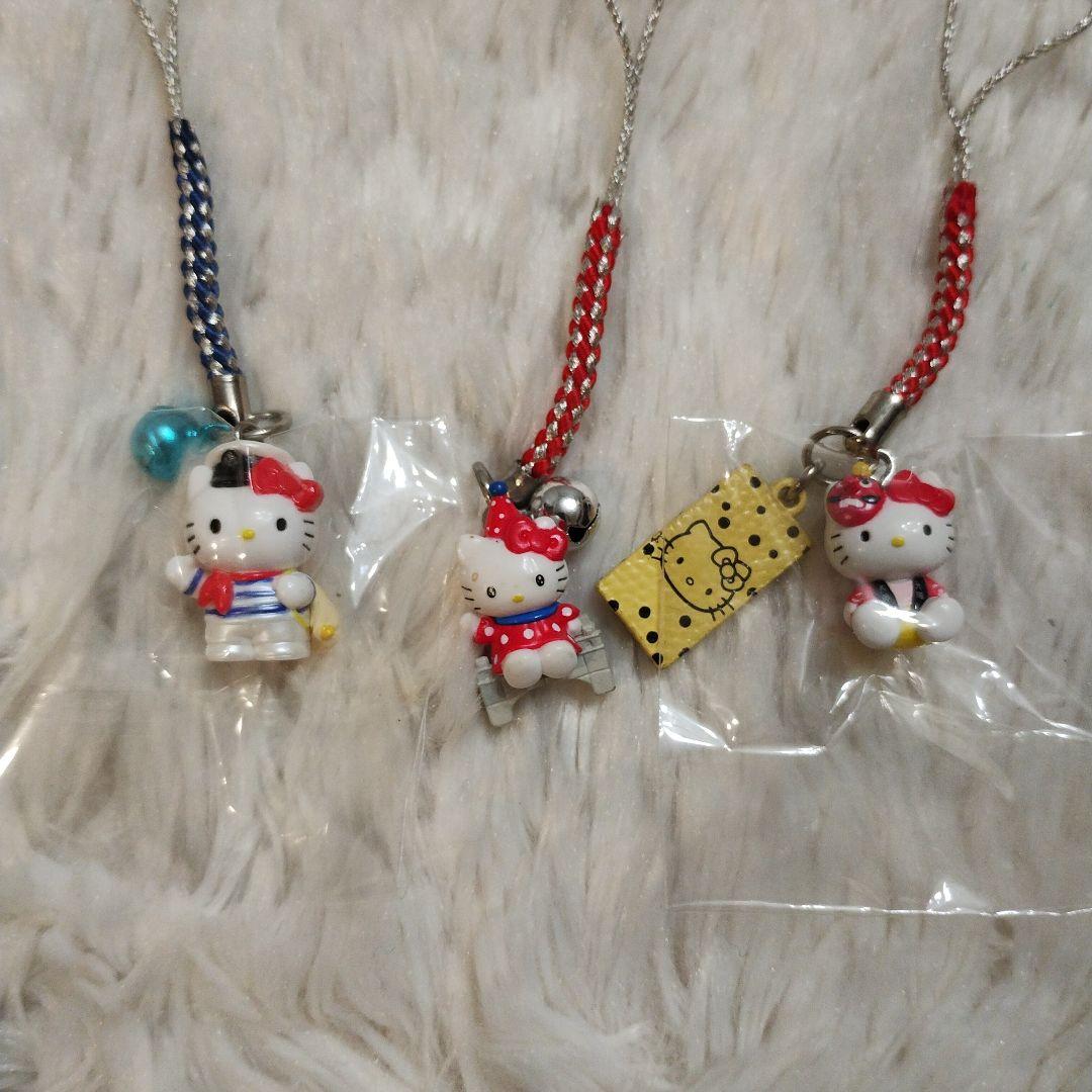 ご当地キティ 大阪限定 根付ストラップ 3つセット 大阪港 道頓堀