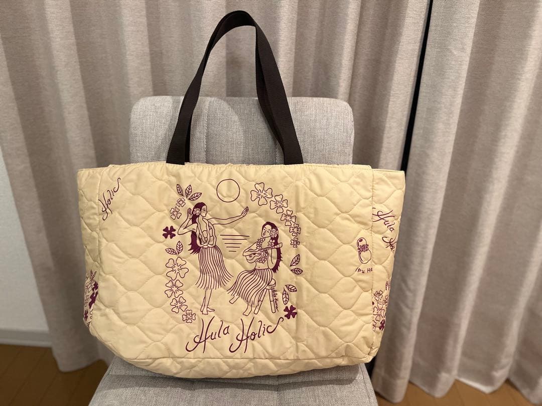 新品　完売色　ベージュ　フラホリック　フラダンス　フラガール　バッグ