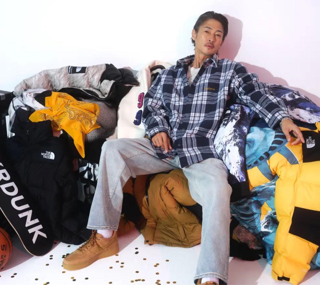 CHECK INSULATED SHIRT NAVY 窪塚着用