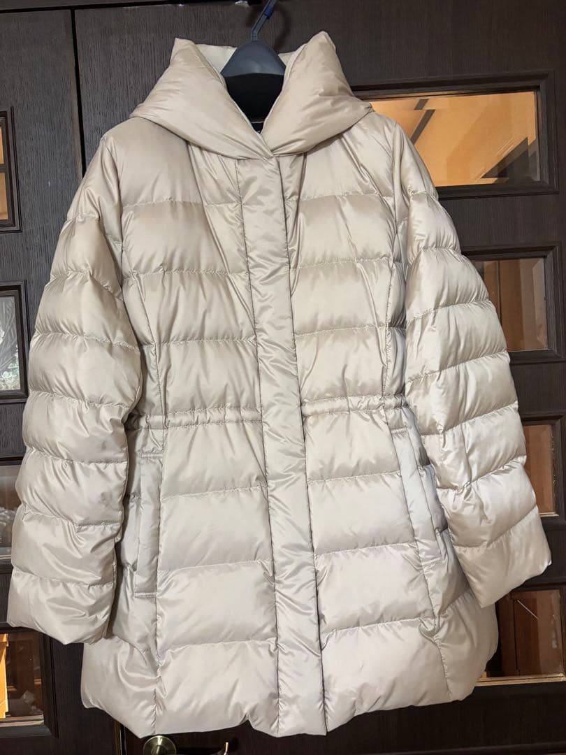 23区　今季シレータフタミドル丈ダウンコート　大きいサイズ　50 ベージュ