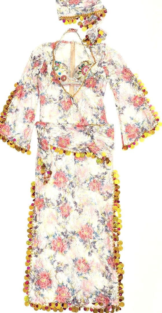 ベリーダンス サイーディドレス レース 花柄