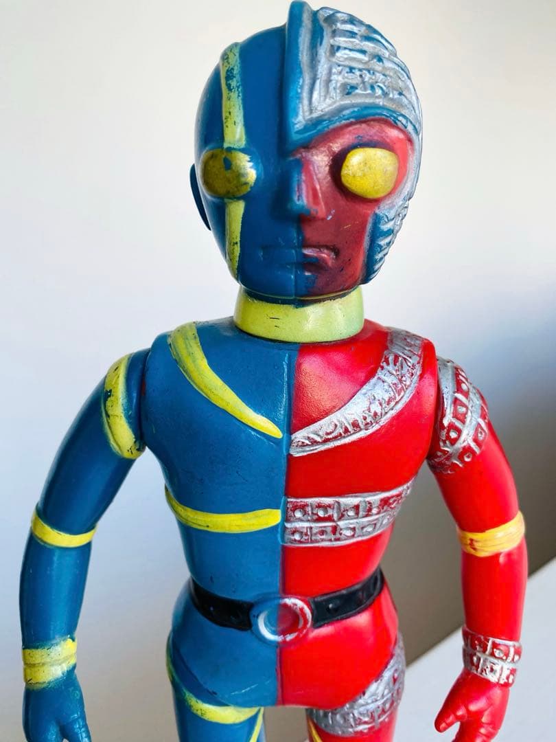 当時物】キカイダー パチ 無版権 ソフビ スタンダードサイズ 28cm