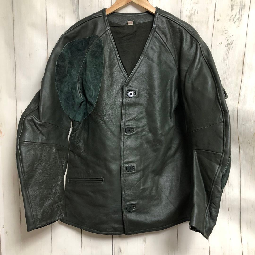 70s ユーロレザー シューティングジャケット レザー 本革 ヴィンテージ