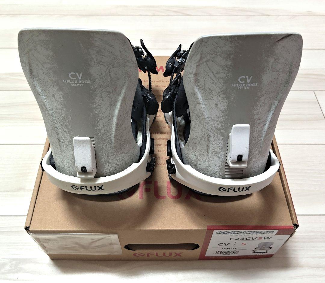 FLUX CV Sサイズ スノーボードビンディング ホワイト 22−23モデル