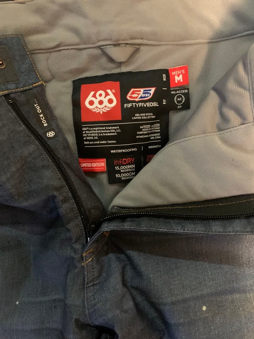 686×diesel スノーボードウェア 上下 55DSL Mサイズ - メルカリ