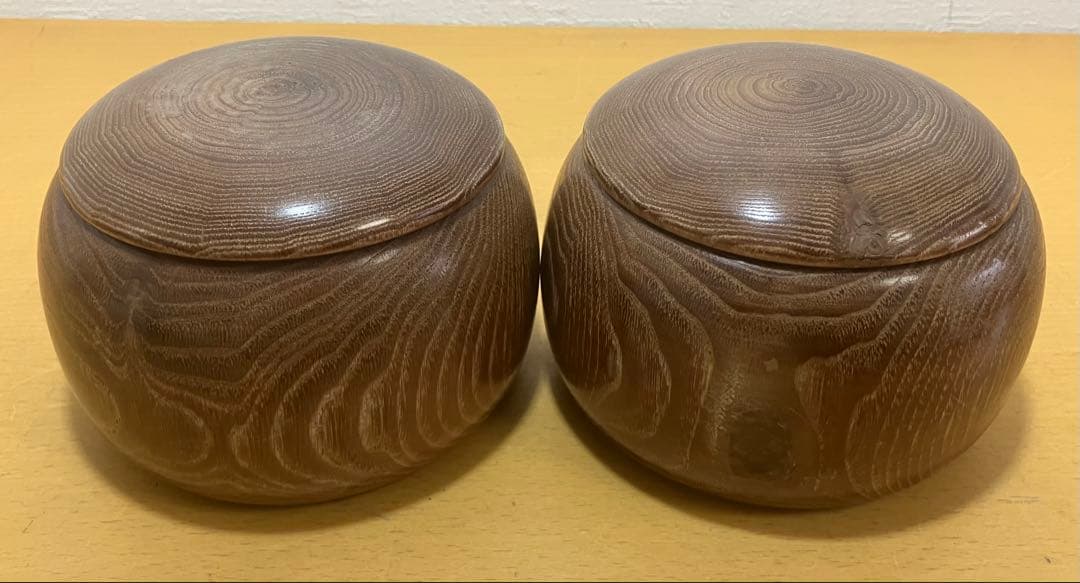 高級】蛤碁石 那智黒石 セット 木製碁笥付き 囲碁道具 - メルカリ