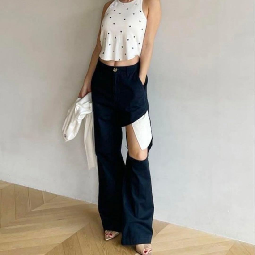 新品】searoomlynn クラッシュチノパンツ ネイビー - メルカリ