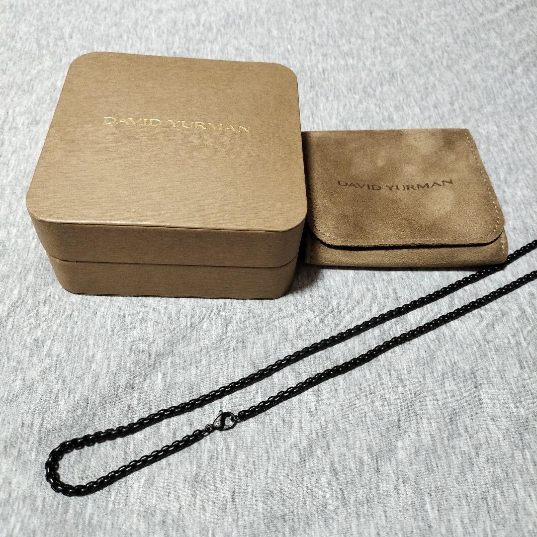 DAVIDYURMAN デヴィッドヤーマン ボックスチェーンネックレス ブラック