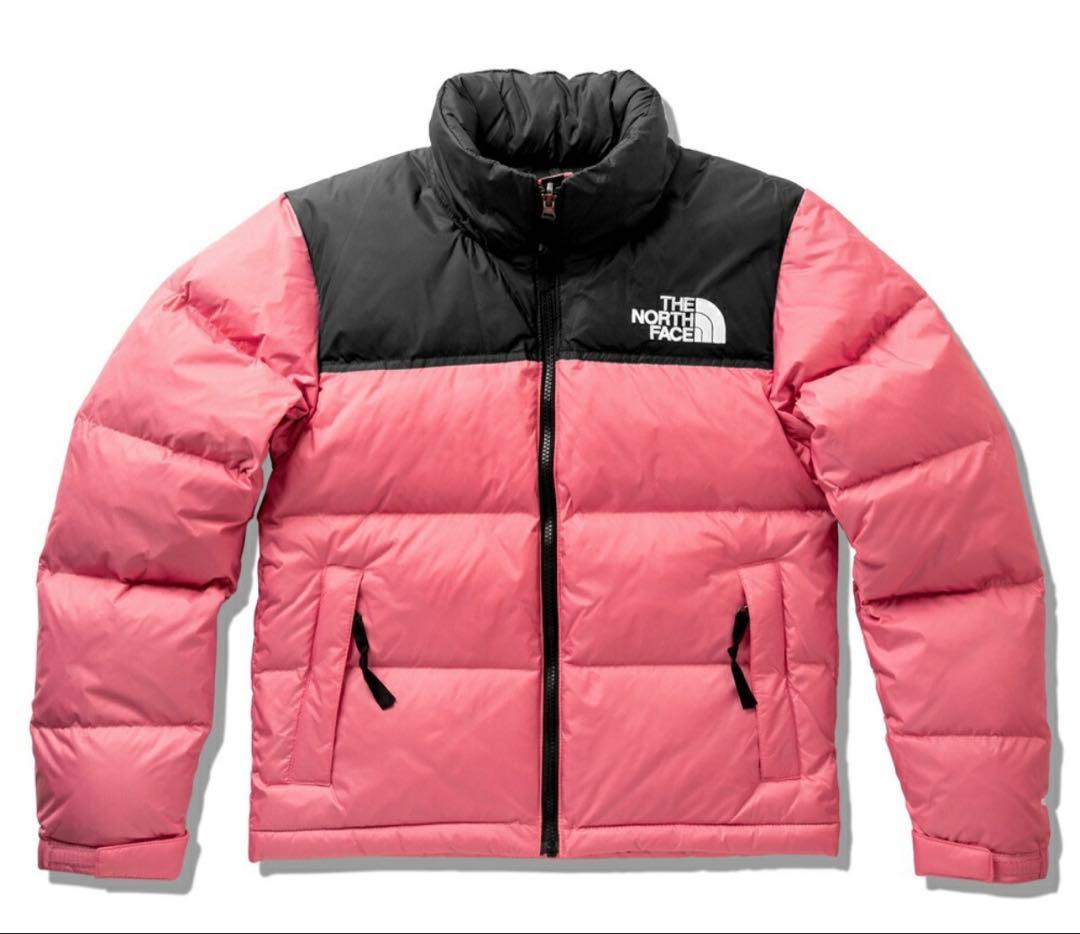 THE NORTH FACE ダウンジャケット ピンク/黒 M ヌプシ