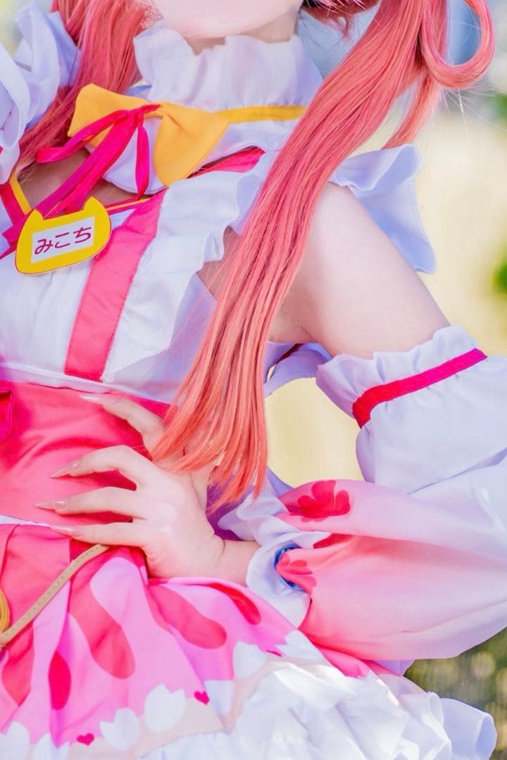 ホロライブ さくらみこ お正月　コスプレ衣装、ウィッグ、靴 hololive ホロライブ VTuber 風 さくらみこ 桜巫女 コスプレ衣装