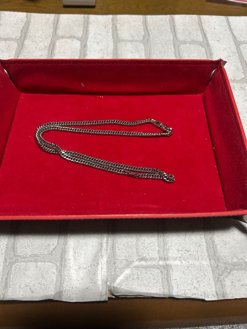 (美品)プラチナ喜平　pt-inネックレス　ダブル6面　22.9ｇ