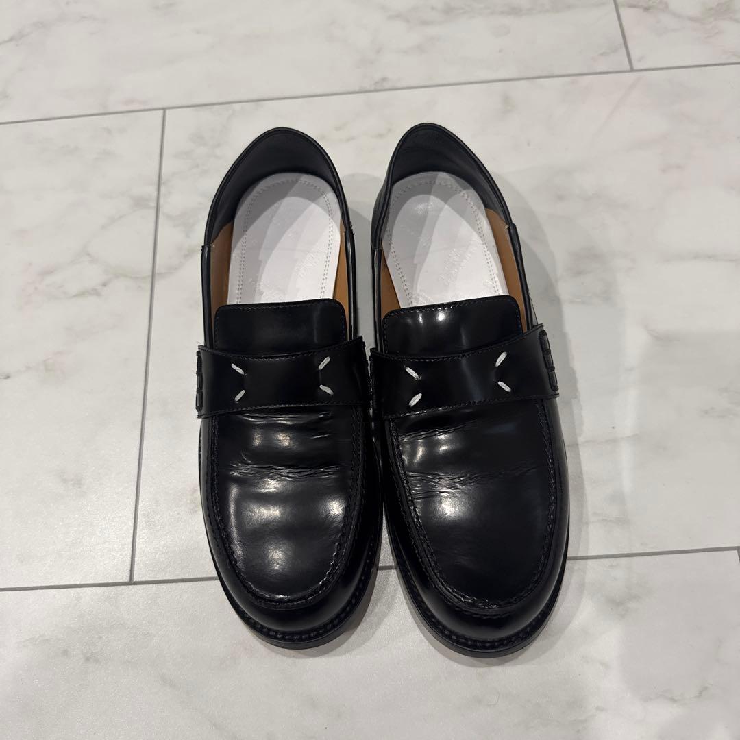 Maison Margiela ブラック ローファー 38 メゾンマルジェラ