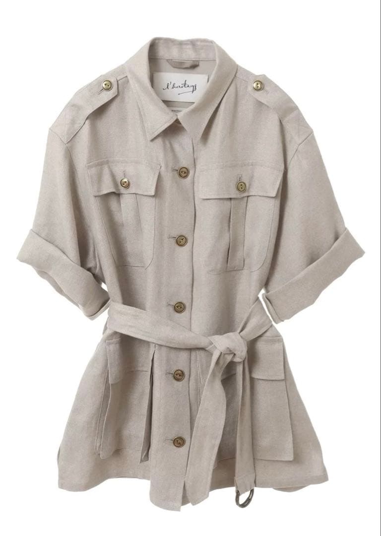 【1回のみ着用】マルティニーク　サファリジャケット