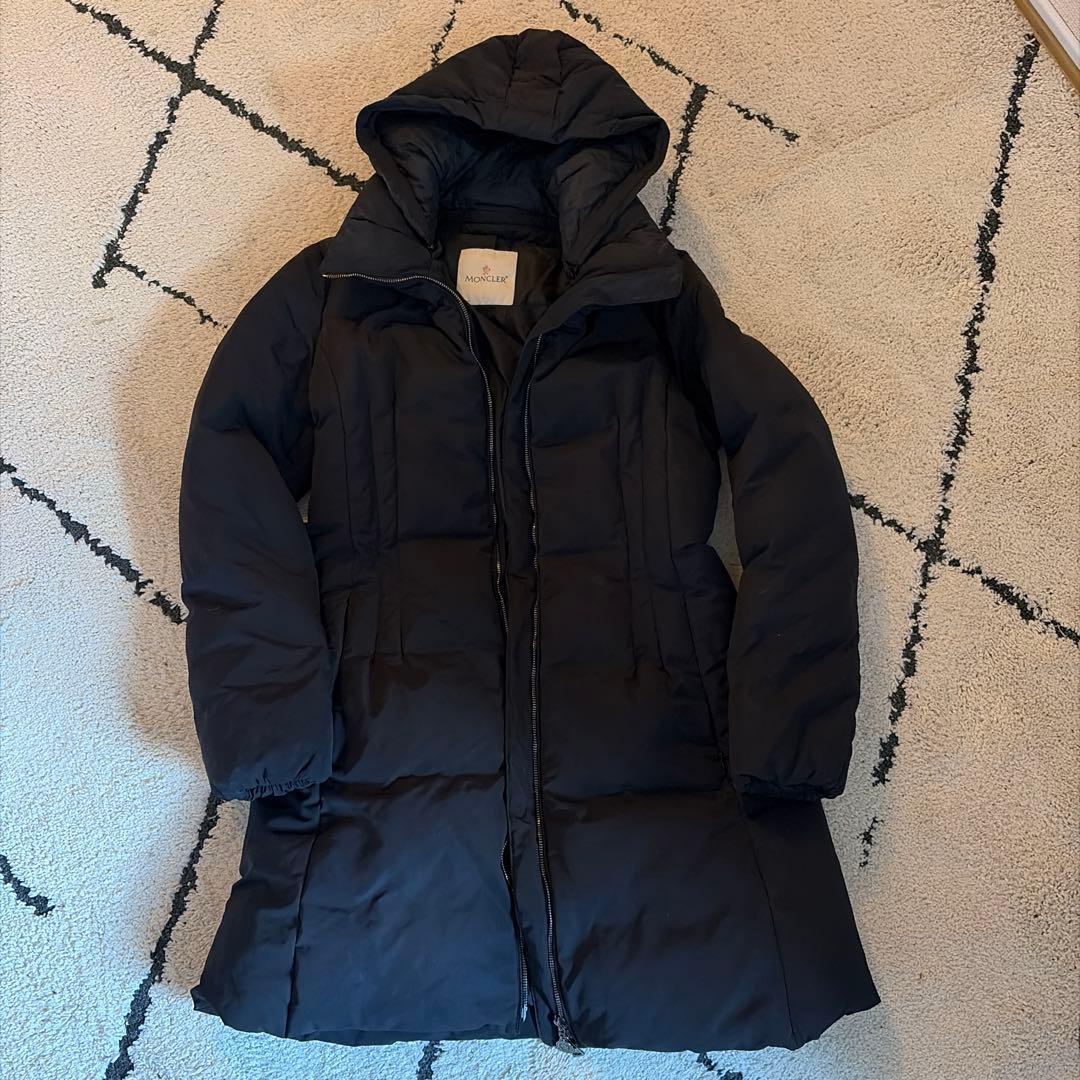MONCLER ブラック ダウンジャケット サイズ2