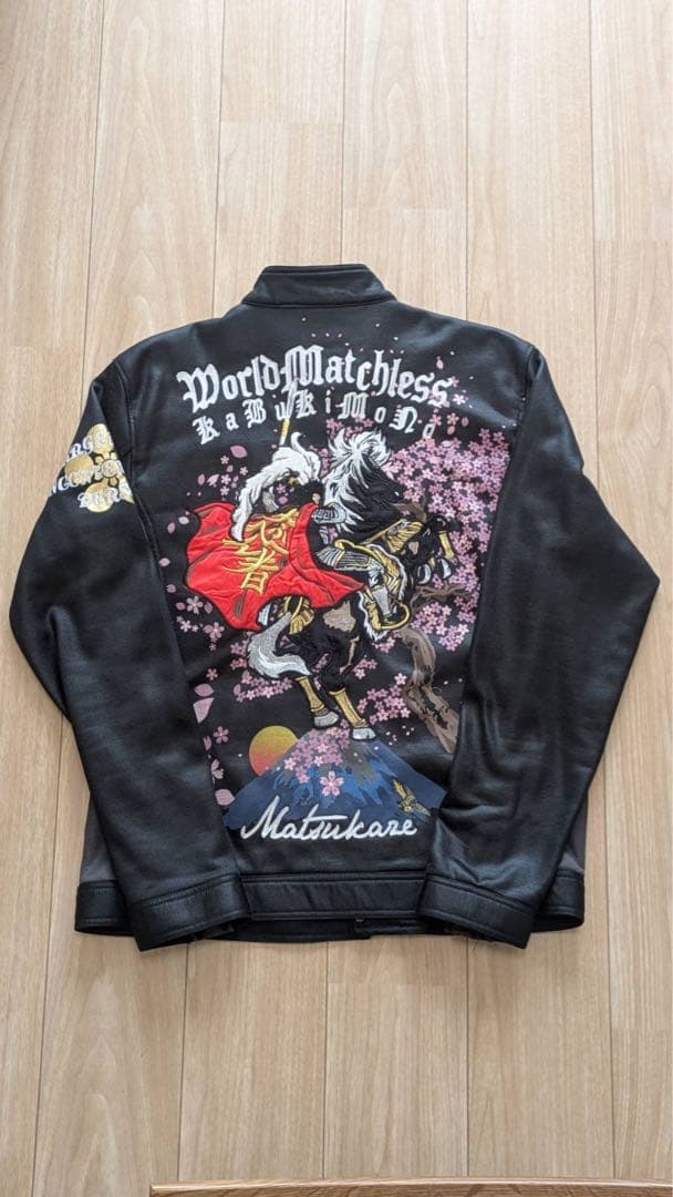 戦武×雅結　コラボ　花の慶次　ライダースジャージ　シングルライダーズ超特大